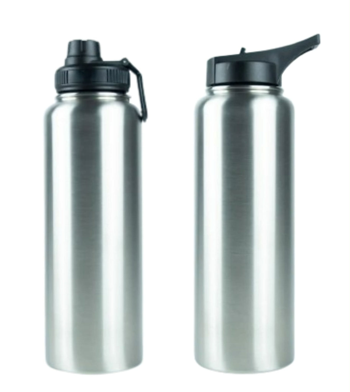 32oz Hydro Duo double wall stainless steel with two interchangeable lids by Crystal Peacock Designs