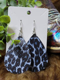 8 Options Printed Tear Drop Earrings (option to add rhinestones around edge)