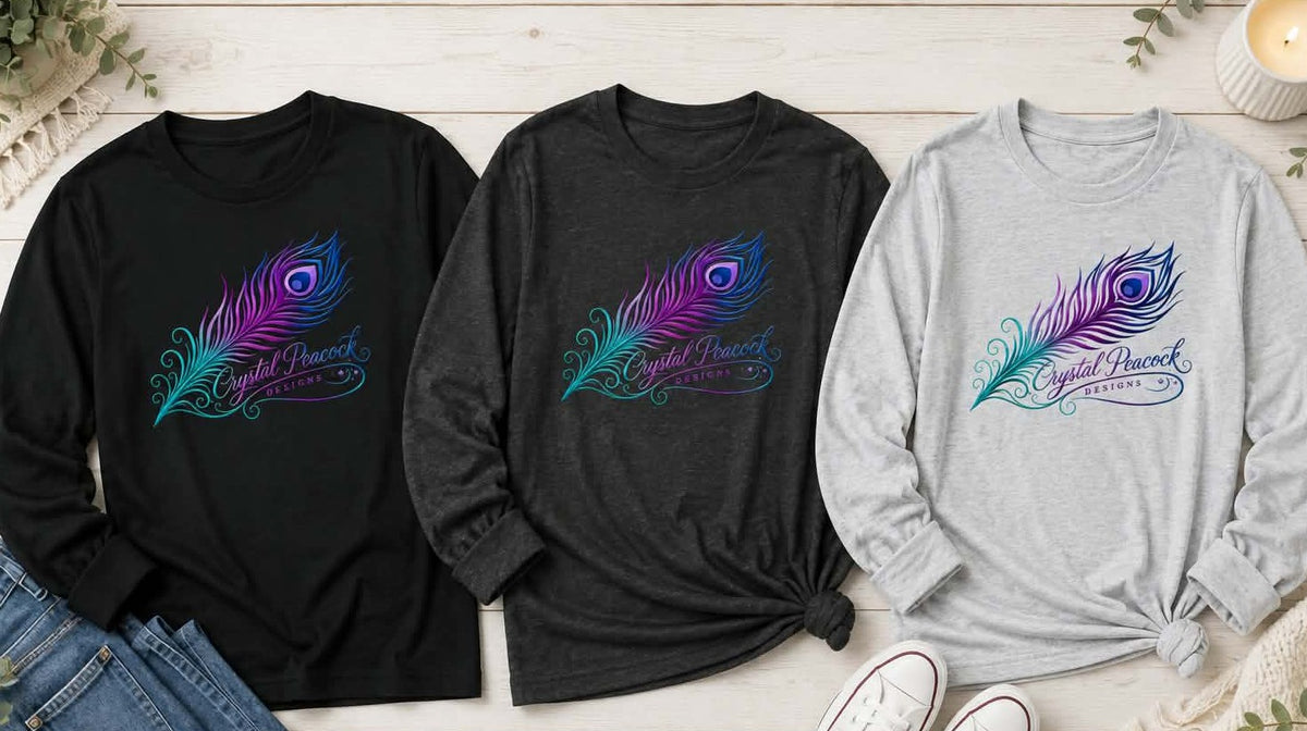 OmbrÃ© Feather Long Sleeve Tee