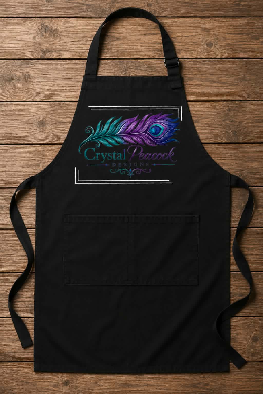 Woodgrain OmbrÃ© Feather Apron (UNISEX option)