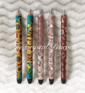 Glitter Gel Pens with Wrap - Custom Name or Design