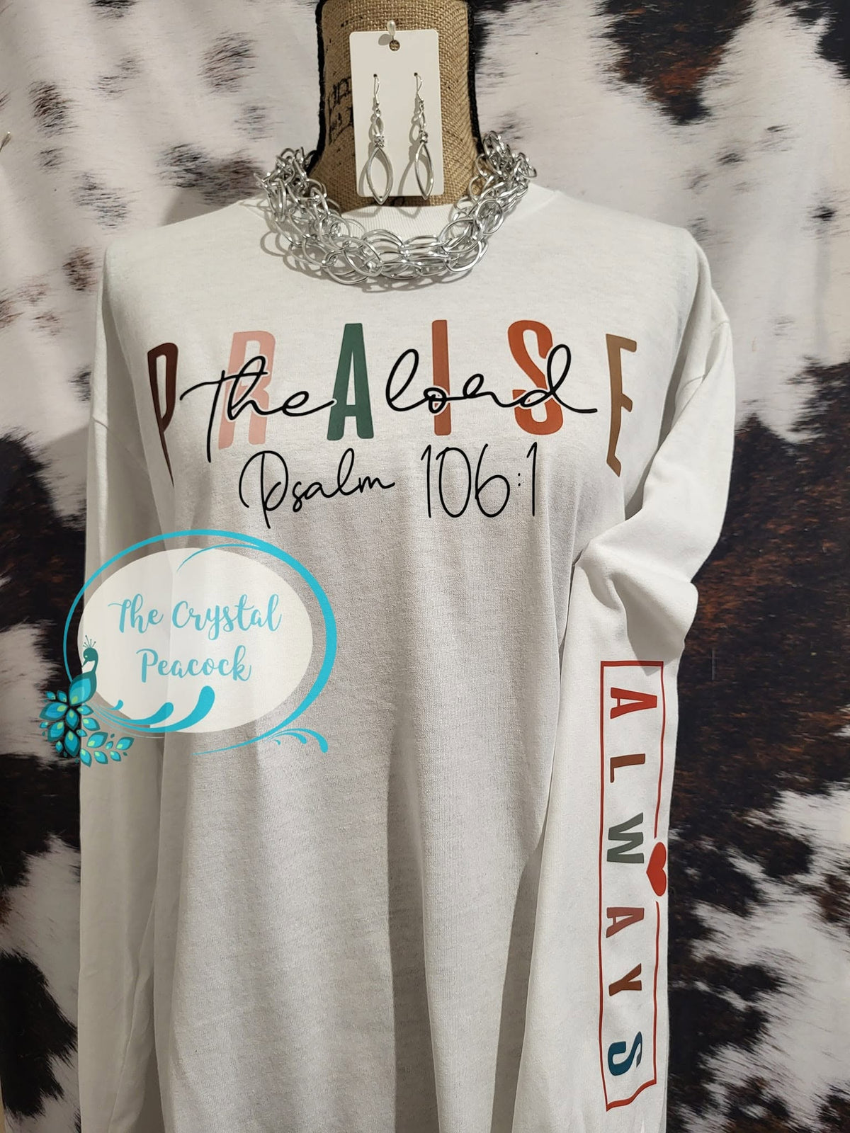 Praise the Lord Psalm 106:1 Long Sleeve Shirt