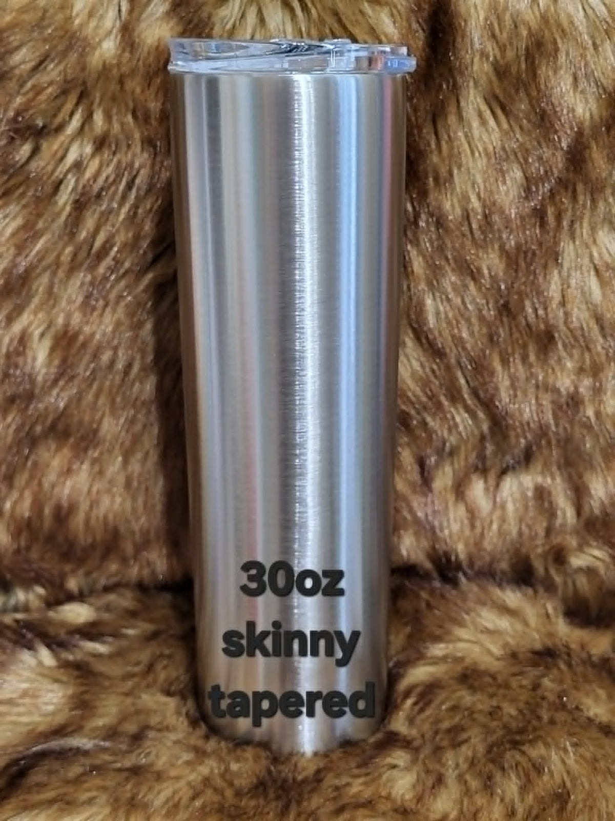30oz Skinny Tapered Tumbler double wall stainless steel by Crystal Peacock Designs