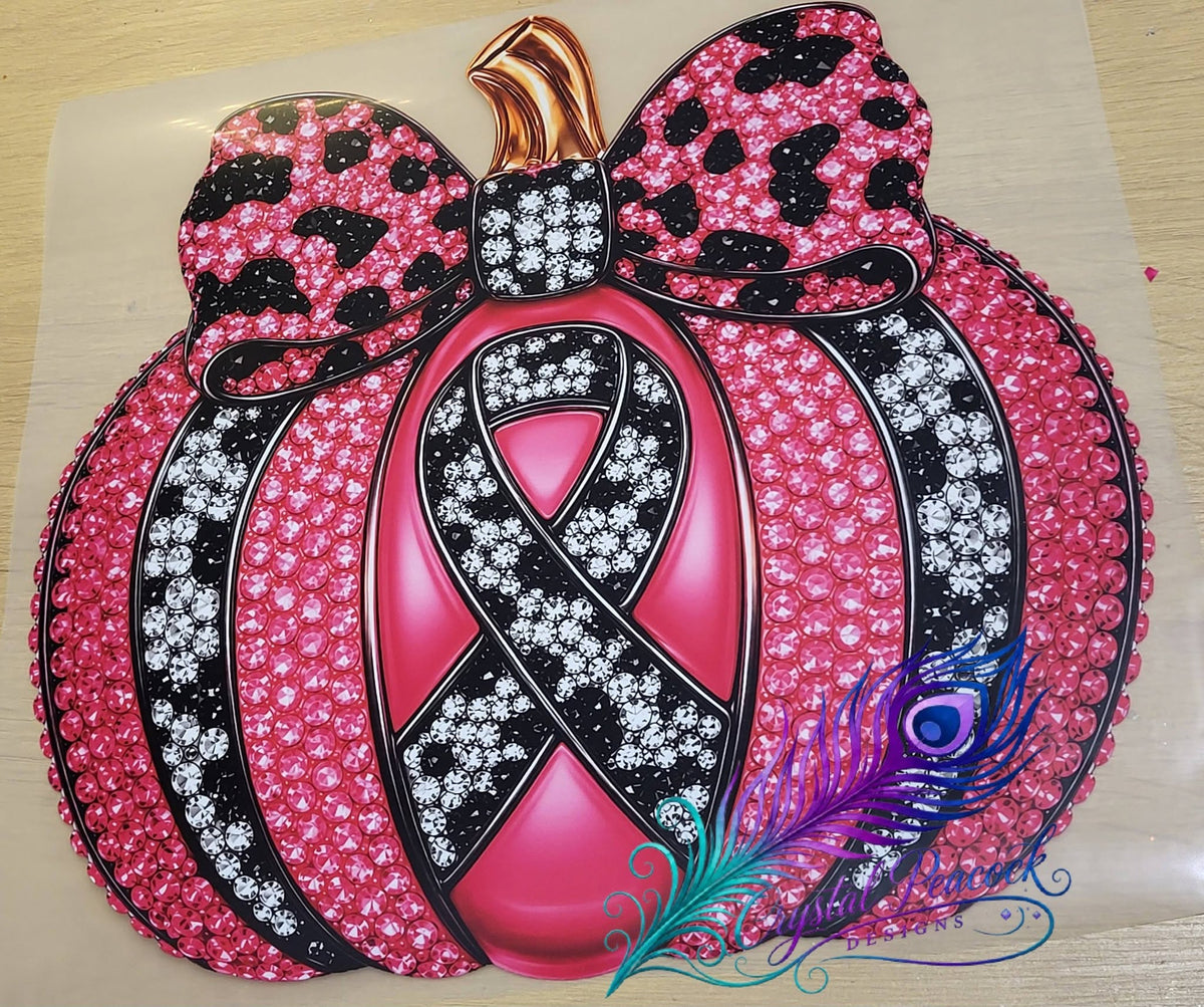 Breast Cancer Awareness Jewel Pumpkin
