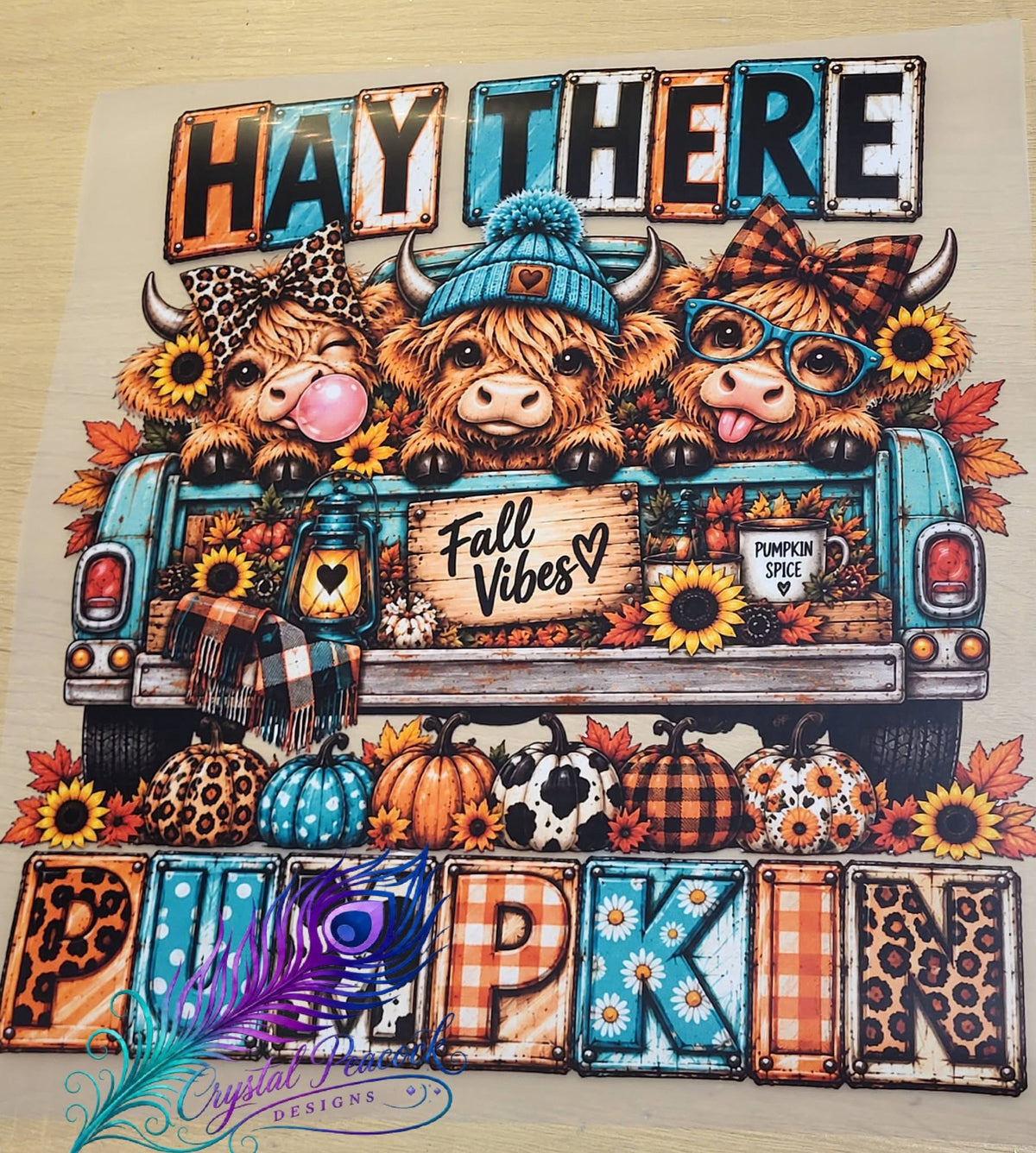 Hay There Pumpkin Highland Cow