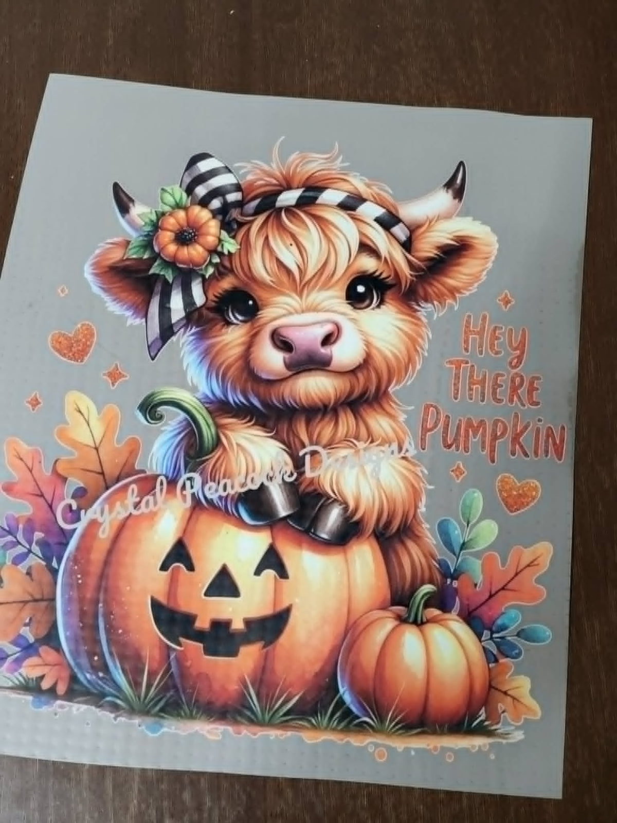 Hey There Pumpkin Highland Cow