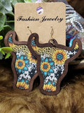 BoHo Bullskull Earrings
