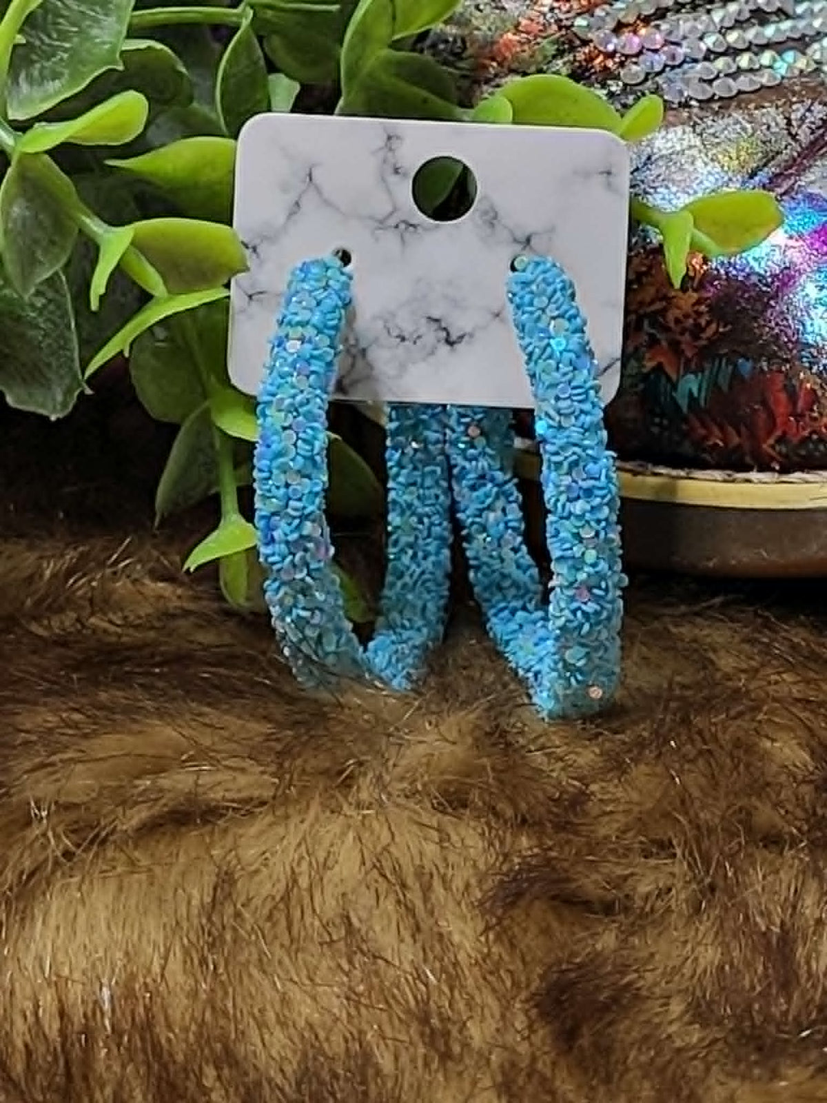 Sparkle Hoop Earrings - Medium
