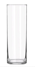 Libbey #4 tall cylinder vase shape clear glass for custom epoxy art