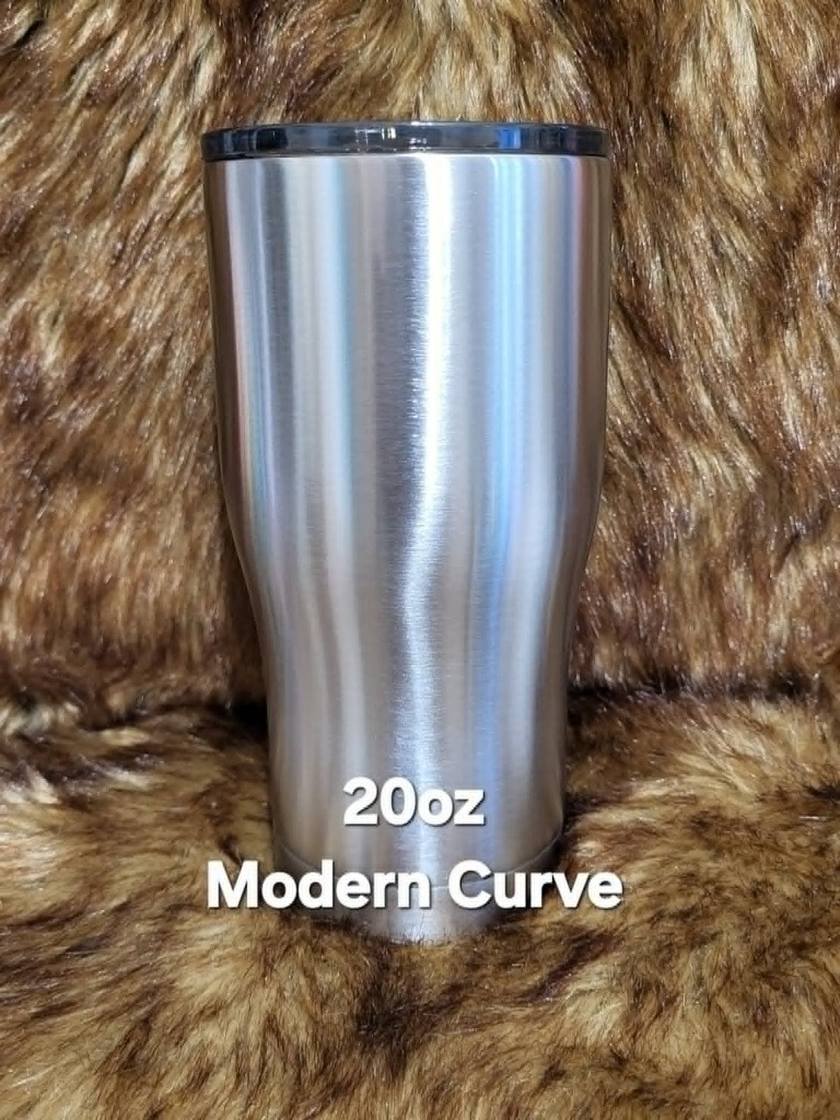 20oz Modern Curve Tumbler double wall stainless steel by Crystal Peacock Designs