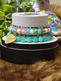 Colorful Sparkle 4-Piece bracelet stack