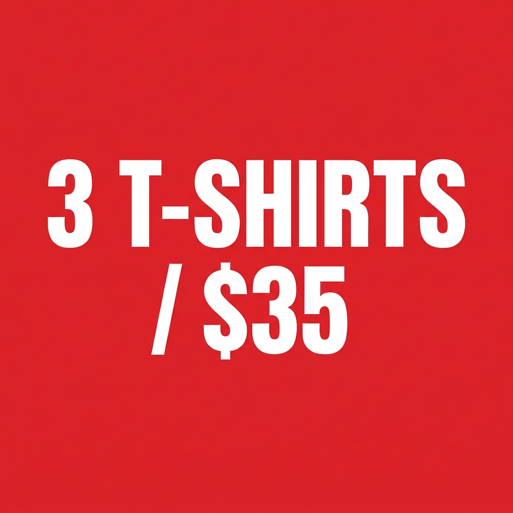 Bold 3 T-shirts for $35 sale graphic