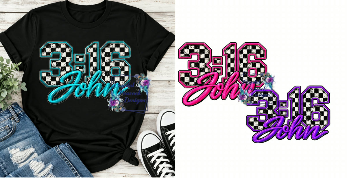 John 3:16 Checkered Shirt