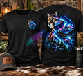 Mountain lion Northern Lights